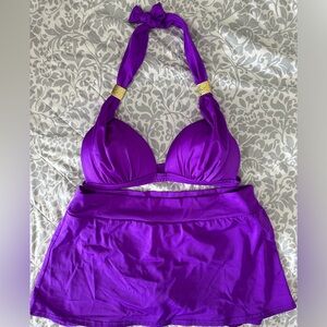 Venus swimsuit purple bottoms 10 top C